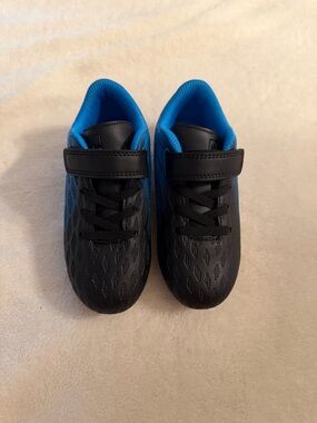 Black and Blue Kids Soccer Cleats